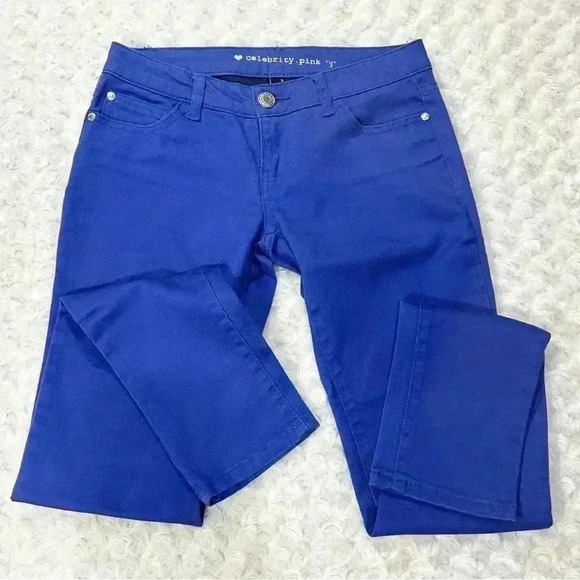Celebrity Pink Denim - Celebrity Pink Royal Blue Juniors Pants Jeans Size 3